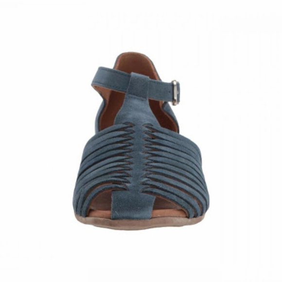 NEW Eric Michael Women Maggie Slate Blue Closed Toe Fisherman Dress Sandal - Picture 4 of 7